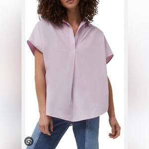 French Connection Popover Poplin Top